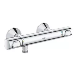 Grohe Precision Flow Exposed Thermostatic Bar Mixer Shower Valve Fixed Chrome