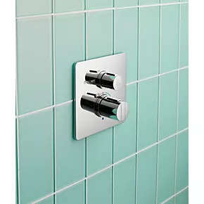 Ideal Standard Concept Easybox Concealed Thermostatic Bath & Shower Mixer Valve Fixed Chrome - Image 2