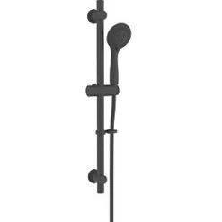 Croydex Nero Shower Set Contemporary Design Matt Black