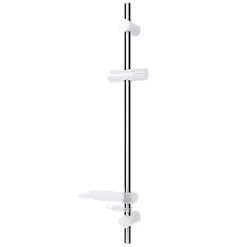 Triton Easi-Fit Riser Rail White & Chrome 670mm
