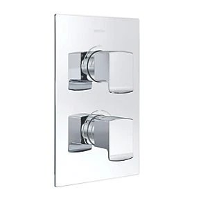 Bristan Descent Concealed Dual Control Thermostatic Shower Valve Fixed Chrome