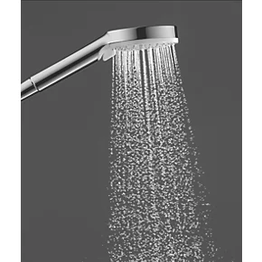 Hansgrohe Crometta 1Jet EcoSmart Shower Handset Chrome / White 100 x 160mm - Image 2