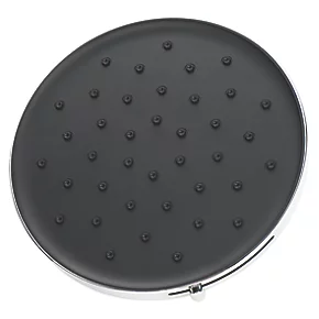 Swirl Versatile Adjustable Shower Head Chrome / Black 230mm - Image 2