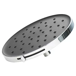 Swirl Versatile Adjustable Shower Head Chrome / Black 230mm - Image 3