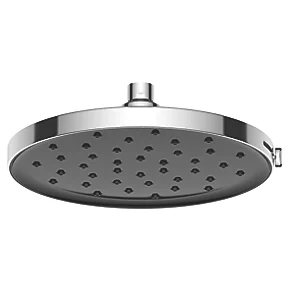 Swirl Versatile Adjustable Shower Head Chrome / Black 230mm