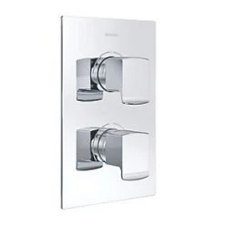 Bristan Descent Concealed Dual Control Thermostatic Shower Valve with Diverter Fixed Chrome