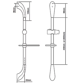 Triton Luxury Shower Kit Modern Design Chrome - Image 3