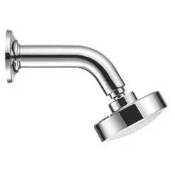 Mira Beat Fixed Shower Head & Arm Chrome / White 100mm
